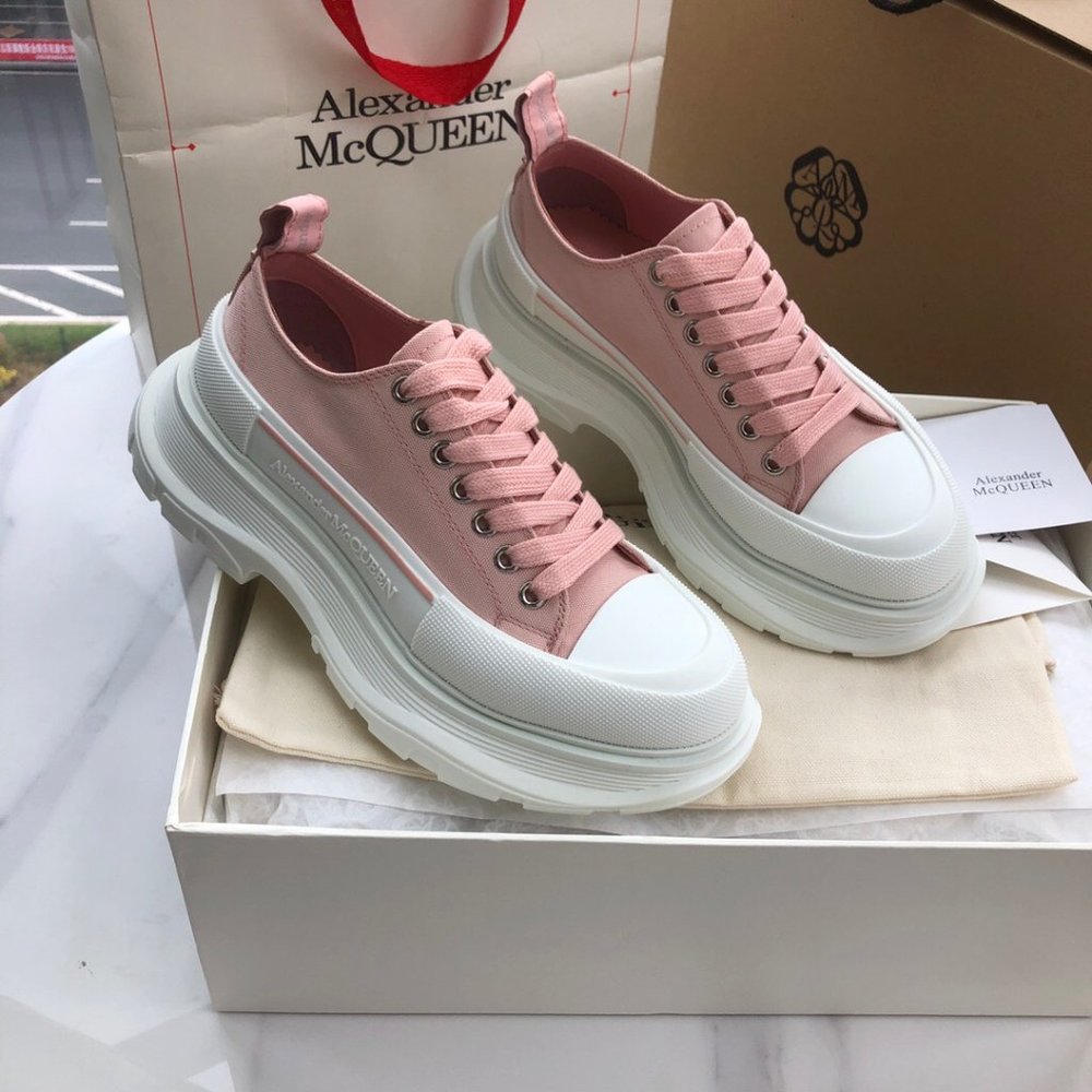 Alexander Mcqueen Canvas Tread Slick Sneakers